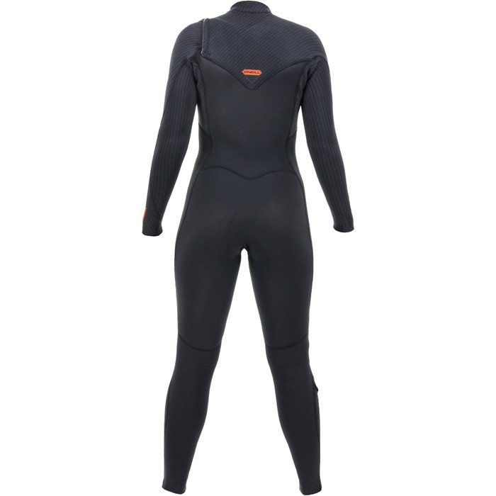 2024 O'Neill Mujer Hyperfreak+ 3/2mm Chest Zip Neopreno 5348 - Black